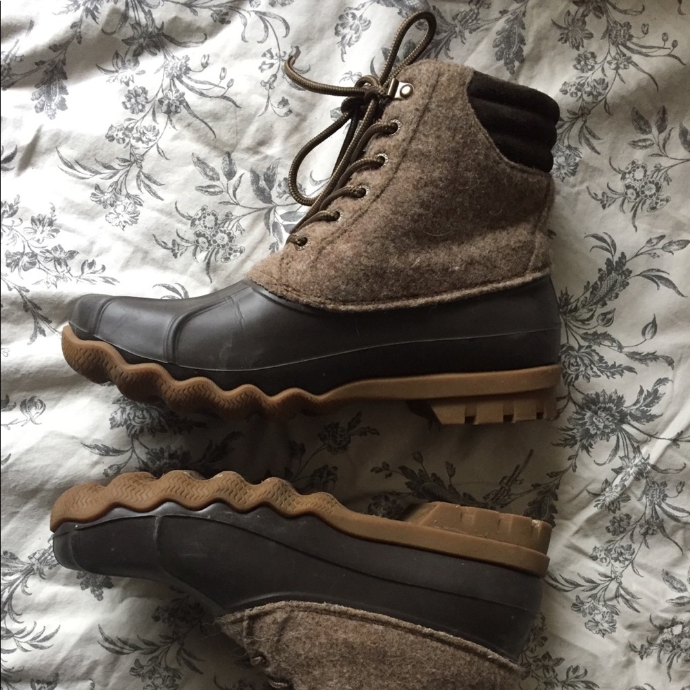 Sperry Duck Boots, Real Wool